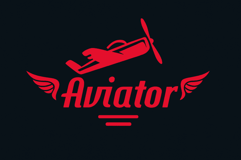 Pin Up Aviator loqosu və qırmızı təyyarə simvolu